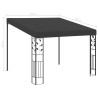 vidaXL Gazebo a Parete 3x3x2,5 m Antracite