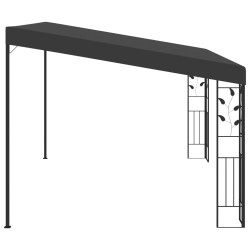 vidaXL Gazebo a Parete 4x3x2,5 m Antracite