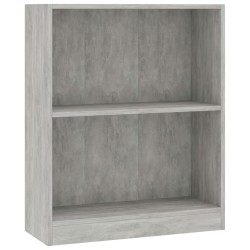 vidaXL Libreria Grigio Cemento 60x24x74,5 cm in Legno ingegnerizzato