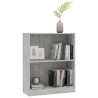 vidaXL Libreria Grigio Cemento 60x24x74,5 cm in Legno ingegnerizzato