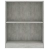 vidaXL Libreria Grigio Cemento 60x24x74,5 cm in Legno ingegnerizzato