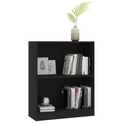 vidaXL Libreria Nera 60x24x74,5 cm in Legno ingegnerizzato