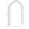 vidaXL Arco da Giardino Nero 150x34x240 cm in Ferro 