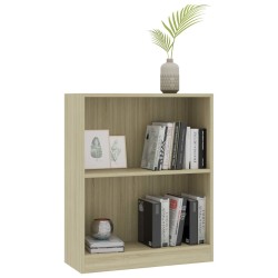 vidaXL Libreria Rovere Sonoma 60x24x74,5 cm in Legno ingegnerizzato