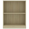 vidaXL Libreria Rovere Sonoma 60x24x74,5 cm in Legno ingegnerizzato