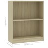 vidaXL Libreria Rovere Sonoma 60x24x74,5 cm in Legno ingegnerizzato