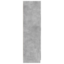 vidaXL Armadio Grigio Cemento 80x52x180 cm in Truciolato