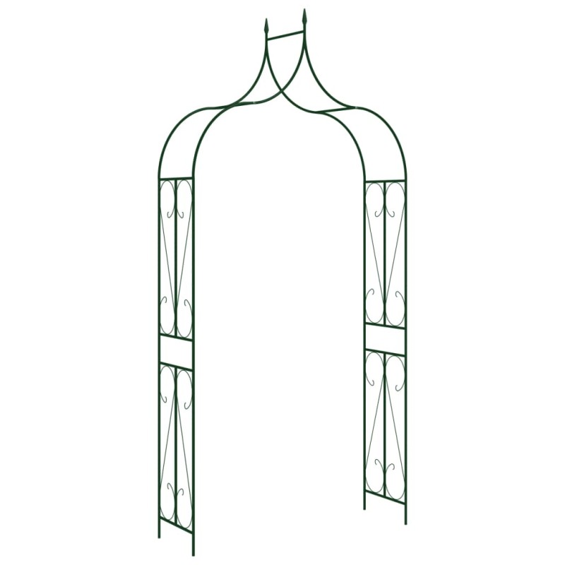 vidaXL Arco da Giardino Verde Scuro 120x38x258 cm in Ferro 