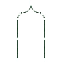 vidaXL Arco da Giardino Verde Scuro 120x38x258 cm in Ferro 