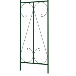 vidaXL Arco da Giardino Verde Scuro 120x38x258 cm in Ferro 