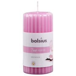 Bolsius Candele Profumate Rigate 6 pz 120x58 mm Magnolia