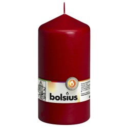 Bolsius Candele Moccoli 8 pz 150x78 mm Rosso Vino