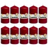 Bolsius Candele Moccoli 10 pz 120x58 mm Rosso Vino