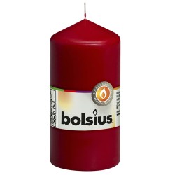 Bolsius Candele Moccoli 10 pz 120x58 mm Rosso Vino