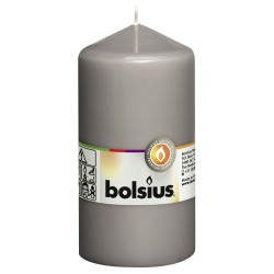 Bolsius Candele Moccoli 8 pz 130x68 mm Grigio Caldo