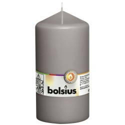 Bolsius Candele Moccoli 8 pz 150x78 mm Grigio Caldo