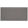 vidaXL Pannelli Murali 12 pz Grigio Chiaro 30x15 cm Tessuto 0,54 m²