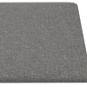 vidaXL Pannelli Murali 12 pz Grigio Chiaro 30x15 cm Tessuto 0,54 m²