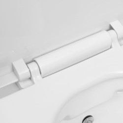 vidaXL Toilette senza Bordo Sospesa con Funzione Bidet Ceramica Bianca