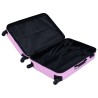 vidaXL Set Valigie Trolley a Custodia Rigida 3 pz Rosa in ABS