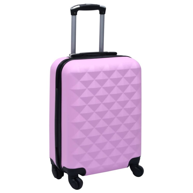 vidaXL Trolley a Custodia Rigida Rosa ABS