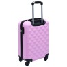 vidaXL Trolley a Custodia Rigida Rosa ABS