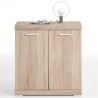 FMD Credenza con 2 Ante 80x34,9x89,9 cm Rovere