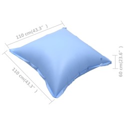 vidaXL Cuscini Gonfiabili Invernali per Copripiscina 10 pz in PVC