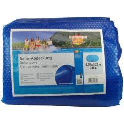 Summer Fun Copertura Solare per Piscina Ovale 525x320 cm in PE Blu