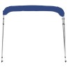 vidaXL Bimini di Prua con Tendalino a 4 Archi Blu 243x210x137 cm