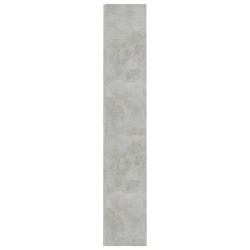 vidaXL Libreria a 4 Ripiani Grigio Cemento 60x24x142 cm in Truciolato