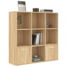 vidaXL Libreria Effetto Rovere Sonoma 98x30x98 cm in Truciolato