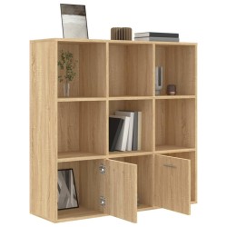 vidaXL Libreria Effetto Rovere Sonoma 98x30x98 cm in Truciolato