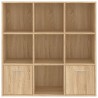 vidaXL Libreria Effetto Rovere Sonoma 98x30x98 cm in Truciolato