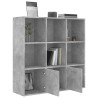 vidaXL Libreria Grigio Cemento 98x30x98 cm in Truciolato