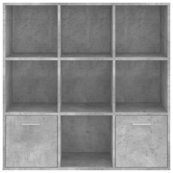 vidaXL Libreria Grigio Cemento 98x30x98 cm in Truciolato