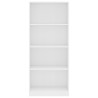 vidaXL Libreria a 4 Ripiani Bianca 60x24x142 cm in Legno ingegnerizzato