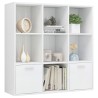 vidaXL Libreria Bianco Lucido 98x30x98 cm in Truciolato