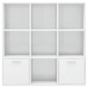 vidaXL Libreria Bianco Lucido 98x30x98 cm in Truciolato