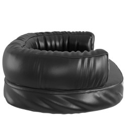 vidaXL Letto per Cani Ergonomico Gommapiuma Nero 60x42cm in Similpelle