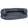 vidaXL Letto per Cani con Gommapiuma Blu Scuro 60x42 cm in Similpelle