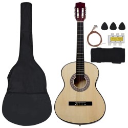 vidaXL Set Chitarra Classica 8 pz Bambini e Principianti 3/4 36"     