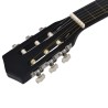 vidaXL Chitarra Classica Cutaway Western con 6 Corde Nera 38"