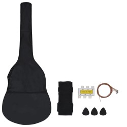 vidaXL Set Chitarra Classica per Bambini e Principianti 8 pz 1/2 34"