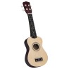 vidaXL Set Ukulele Soprano con Borsa per Bambini Legno Chiaro 21"    