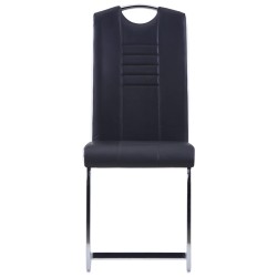 vidaXL Set Sala da Pranzo 7 pz in Similpelle Nero