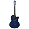 vidaXL Chitarra Classica Western con Equalizzatore e 6 Corde Blu   