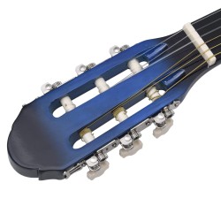 vidaXL Chitarra Classica per Principianti Blu 4/4 39" in Tiglio      