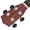 vidaXL Set Ukulele Soprano con Borsa per Bambini Legno Scuro 23"