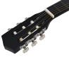 vidaXL Chitarra Classica per Principianti e Bambini Nera 1/2 34"